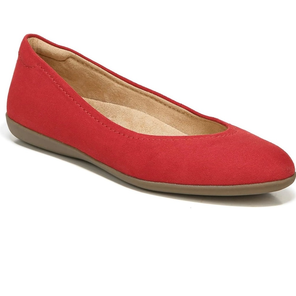 Naturalizer ballet flat - Vivienne - red suede - SZ 7.5 m NWOB